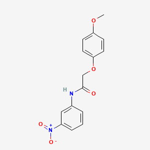 molecular formula C15H14N2O5 B5520334 2-(4-methoxyphenoxy)-N-(3-nitrophenyl)acetamide 