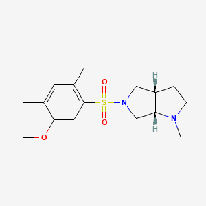 molecular formula C16H24N2O3S B5520397 (3aS,6aS)-5-[(5-methoxy-2,4-dimethylphenyl)sulfonyl]-1-methyloctahydropyrrolo[3,4-b]pyrrole 