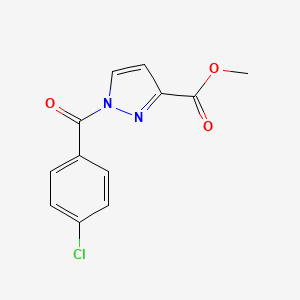 methyl 1-(4-chlorobenzoyl)-1H-pyrazole-3-carboxylate