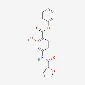 phenyl 4-(2-furoylamino)-2-hydroxybenzoate