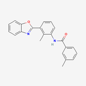 N-[3-(1,3-benzoxazol-2-yl)-2-methylphenyl]-3-methylbenzamide