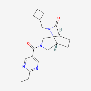 (1S*,5R*)-6-(cyclobutylmethyl)-3-[(2-ethyl-5-pyrimidinyl)carbonyl]-3,6-diazabicyclo[3.2.2]nonan-7-one
