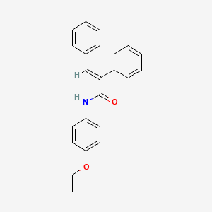 molecular formula C23H21NO2 B5520502 N-(4-乙氧基苯基)-2,3-二苯基丙烯酰胺 