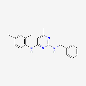 N~2~-benzyl-N~4~-(2,4-dimethylphenyl)-6-methyl-2,4-pyrimidinediamine