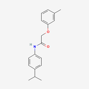 molecular formula C18H21NO2 B5520646 N-(4-isopropylphenyl)-2-(3-methylphenoxy)acetamide 
