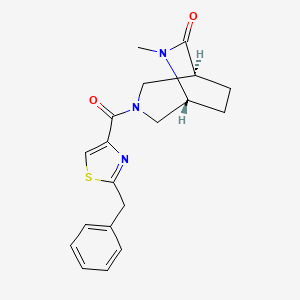 (1S*,5R*)-3-[(2-benzyl-1,3-thiazol-4-yl)carbonyl]-6-methyl-3,6-diazabicyclo[3.2.2]nonan-7-one