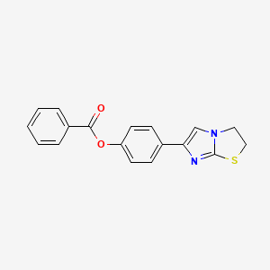 4-(2,3-dihydroimidazo[2,1-b][1,3]thiazol-6-yl)phenyl benzoate