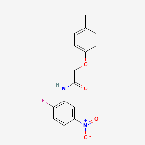 molecular formula C15H13FN2O4 B5520753 N-(2-fluoro-5-nitrophenyl)-2-(4-methylphenoxy)acetamide 