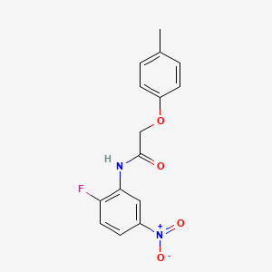 molecular formula C15H13FN2O4 B5520753 N-(2-氟-5-硝基苯基)-2-(4-甲氧基苯氧基)乙酰胺 