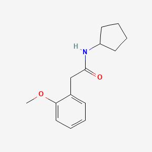 molecular formula C14H19NO2 B5520764 N-环戊基-2-(2-甲氧基苯基)乙酰胺 