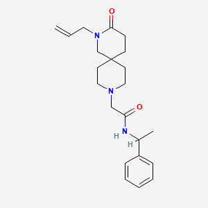 2-(2-allyl-3-oxo-2,9-diazaspiro[5.5]undec-9-yl)-N-(1-phenylethyl)acetamide