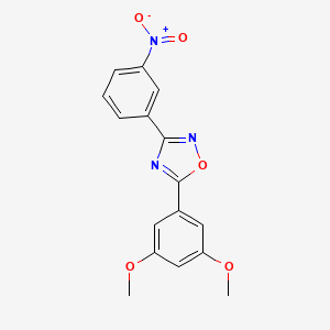 molecular formula C16H13N3O5 B5520785 5-(3,5-二甲氧基苯基)-3-(3-硝基苯基)-1,2,4-恶二唑 