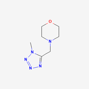 molecular formula C7H13N5O B5520786 4-[(1-methyl-1H-tetrazol-5-yl)methyl]morpholine 