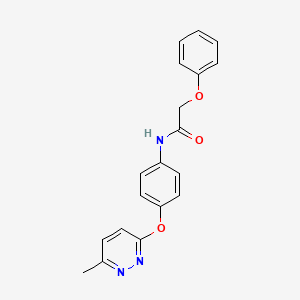 N-{4-[(6-methyl-3-pyridazinyl)oxy]phenyl}-2-phenoxyacetamide