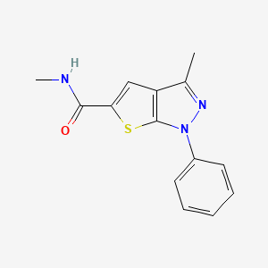 N,3-dimethyl-1-phenyl-1H-thieno[2,3-c]pyrazole-5-carboxamide