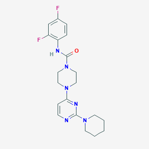 N-(2,4-difluorophenyl)-4-[2-(1-piperidinyl)-4-pyrimidinyl]-1-piperazinecarboxamide