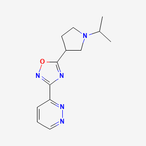 3-[5-(1-isopropyl-3-pyrrolidinyl)-1,2,4-oxadiazol-3-yl]pyridazine