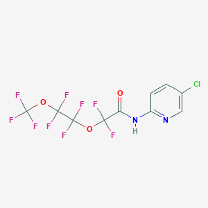 molecular formula C10H4ClF9N2O3 B5520847 N-(5-chloro-2-pyridinyl)-2,2-difluoro-2-[1,1,2,2-tetrafluoro-2-(trifluoromethoxy)ethoxy]acetamide 