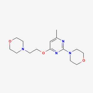 4-{4-methyl-6-[2-(4-morpholinyl)ethoxy]-2-pyrimidinyl}morpholine