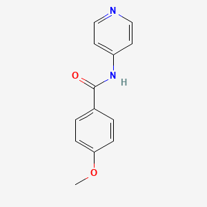 molecular formula C13H12N2O2 B5520919 4-甲氧基-N-4-吡啶基苯甲酰胺 