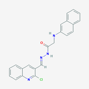 N'-[(2-chloro-3-quinolinyl)methylene]-2-(2-naphthylamino)acetohydrazide