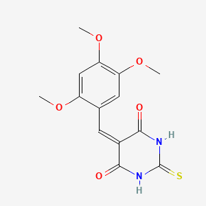 2-thioxo-5-(2,4,5-trimethoxybenzylidene)dihydro-4,6(1H,5H)-pyrimidinedione