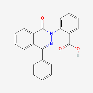 molecular formula C21H14N2O3 B5520957 2-(1-氧代-4-苯基-2(1H)-酞嗪基)苯甲酸 