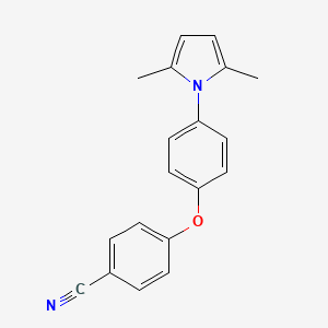 4-[4-(2,5-dimethyl-1H-pyrrol-1-yl)phenoxy]benzonitrile