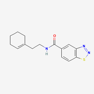 molecular formula C15H17N3OS B5521023 N-[2-(1-cyclohexen-1-yl)ethyl]-1,2,3-benzothiadiazole-5-carboxamide 