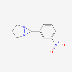 molecular formula C10H11N3O2 B5521085 6-(3-硝基苯基)-1,5-二氮杂双环[3.1.0]己烷 