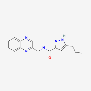 N-methyl-3-propyl-N-(2-quinoxalinylmethyl)-1H-pyrazole-5-carboxamide