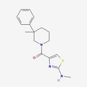 molecular formula C17H21N3OS B5521162 N-甲基-4-[(3-甲基-3-苯基哌啶-1-基)羰基]-1,3-噻唑-2-胺 