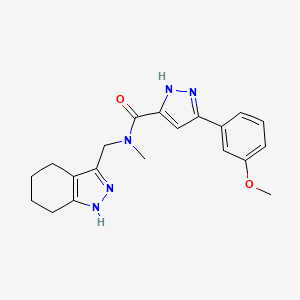 3-(3-methoxyphenyl)-N-methyl-N-(4,5,6,7-tetrahydro-1H-indazol-3-ylmethyl)-1H-pyrazole-5-carboxamide