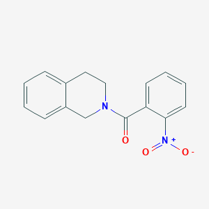 molecular formula C16H14N2O3 B5521287 2-(2-硝基苯甲酰基)-1,2,3,4-四氢异喹啉 