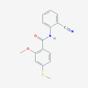 N-(2-cyanophenyl)-2-methoxy-4-(methylthio)benzamide