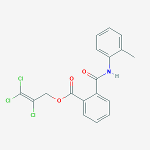 2,3,3-trichloro-2-propen-1-yl 2-{[(2-methylphenyl)amino]carbonyl}benzoate