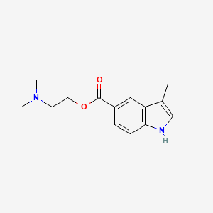 molecular formula C15H20N2O2 B5521398 2-(dimethylamino)ethyl 2,3-dimethyl-1H-indole-5-carboxylate CAS No. 34233-73-3