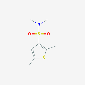 molecular formula C8H13NO2S2 B5521409 N,N,2,5-四甲基噻吩-3-磺酰胺 