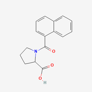 molecular formula C16H15NO3 B5521465 1-(1-naphthoyl)proline 