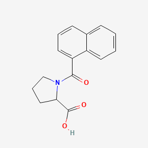 molecular formula C16H15NO3 B5521465 1-(1-萘酰基)脯氨酸 