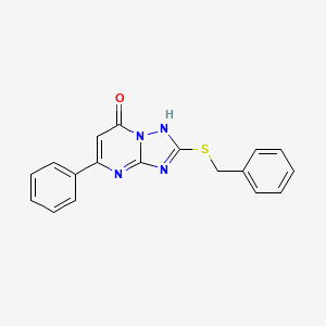 2-(benzylthio)-5-phenyl[1,2,4]triazolo[1,5-a]pyrimidin-7(4H)-one