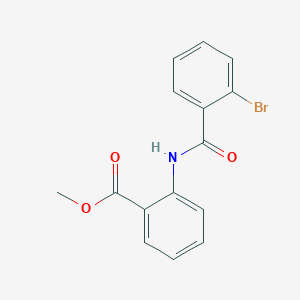 molecular formula C15H12BrNO3 B5521510 methyl 2-[(2-bromobenzoyl)amino]benzoate 