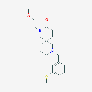 molecular formula C20H30N2O2S B5521559 2-(2-methoxyethyl)-8-[3-(methylthio)benzyl]-2,8-diazaspiro[5.5]undecan-3-one 
