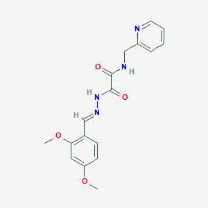 2-[2-(2,4-dimethoxybenzylidene)hydrazino]-2-oxo-N-(2-pyridinylmethyl)acetamide