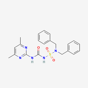 N,N-dibenzyl-N'-{[(4,6-dimethyl-2-pyrimidinyl)amino]carbonyl}sulfamide