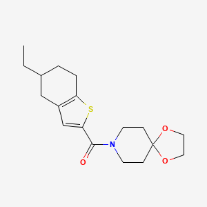 8-[(5-ethyl-4,5,6,7-tetrahydro-1-benzothien-2-yl)carbonyl]-1,4-dioxa-8-azaspiro[4.5]decane