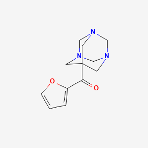 molecular formula C12H15N3O2 B5521831 2-呋喃基(1,3,5-三氮杂三环[3.3.1.1~3,7~]癸-7-基)甲酮 