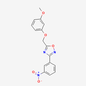 5-[(3-methoxyphenoxy)methyl]-3-(3-nitrophenyl)-1,2,4-oxadiazole