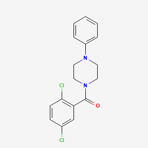 molecular formula C17H16Cl2N2O B5522114 1-(2,5-dichlorobenzoyl)-4-phenylpiperazine 