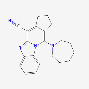 11-(1-azepanyl)-2,3-dihydro-1H-cyclopenta[4,5]pyrido[1,2-a]benzimidazole-4-carbonitrile